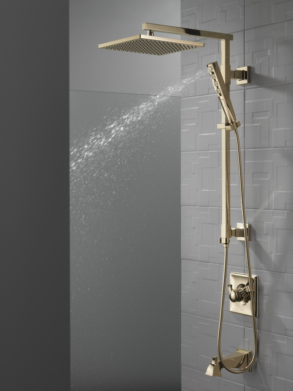 52159-PN-PR Universal Showering Components Single-Setting Metal Raincan Shower Head, Lumicoat Polished Nickel