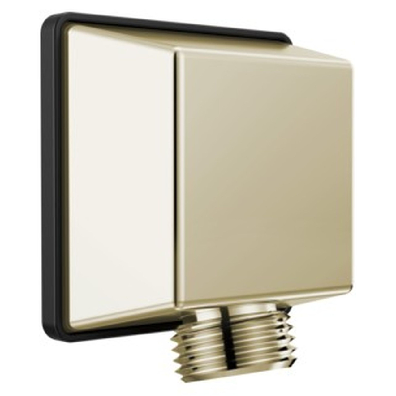 50570-PN-PR Universal Showering Components Square Wall Elbow for Hand Shower, Lumicoat Polished Nickel