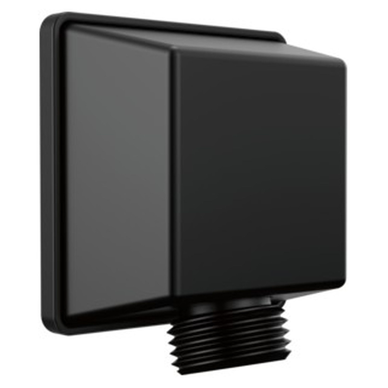 Delta 50570-BL Universal Showering Components Square Wall Elbow for Hand Shower, Matte Black