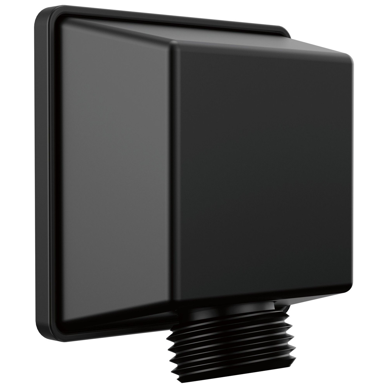 Delta 50570-BL Universal Showering Components Square Wall Elbow for Hand Shower, Matte Black