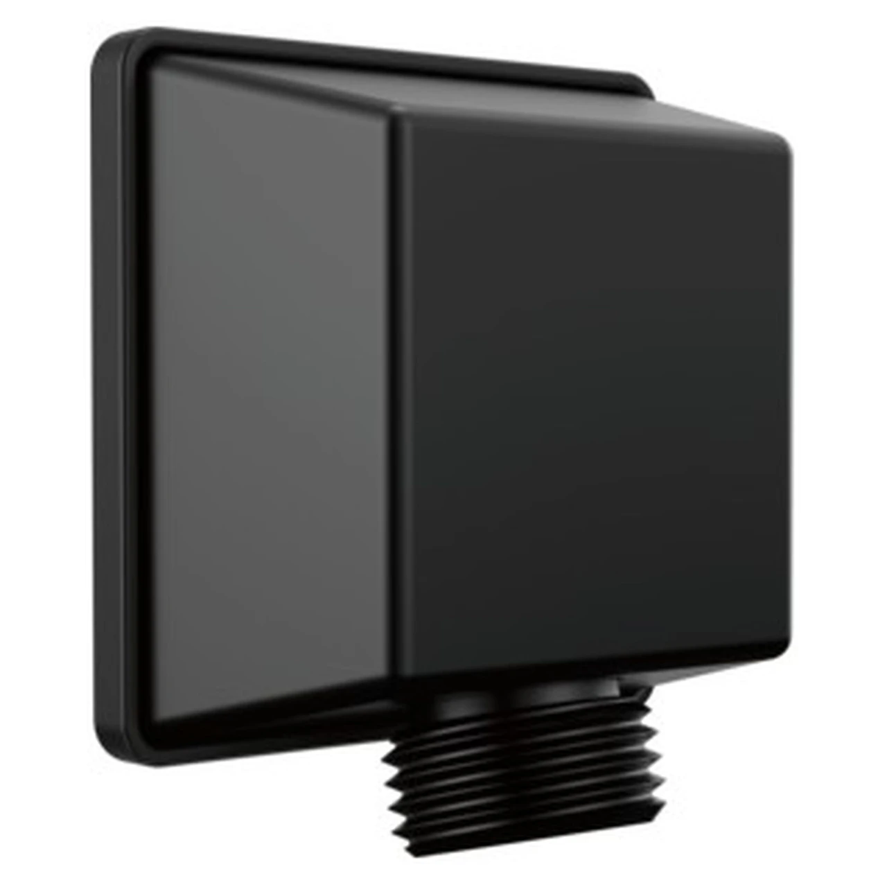 50570-BL Universal Showering Components Square Wall Elbow for Hand Shower, Matte Black