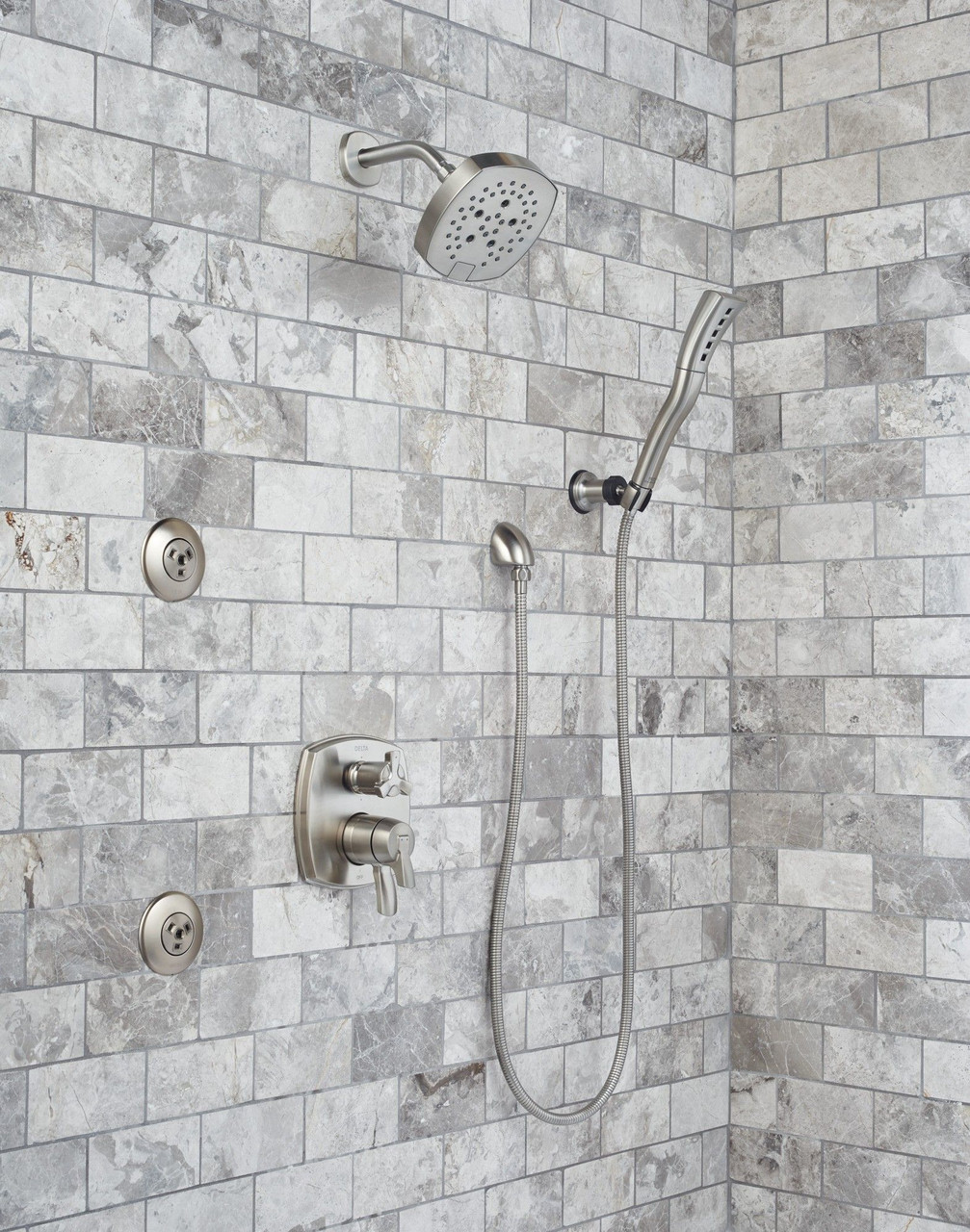 Delta 50560-SS-PR Universal Showering Components Wall Elbow for Hand Shower, Lumicoat Stainless
