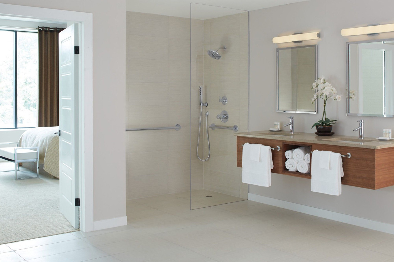 50560-PR Universal Showering Components Wall Elbow for Hand Shower, Lumicoat Chrome