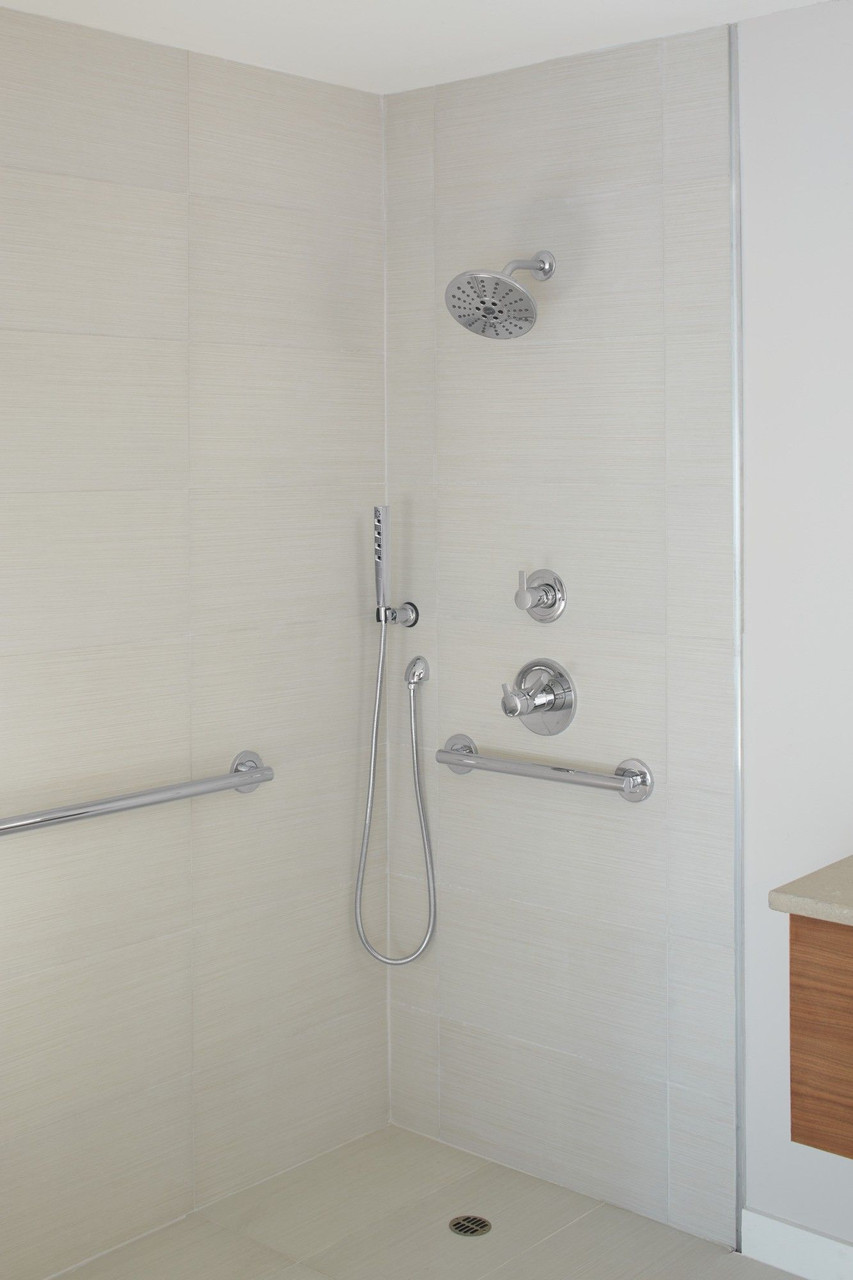 50560-PR Universal Showering Components Wall Elbow for Hand Shower, Lumicoat Chrome