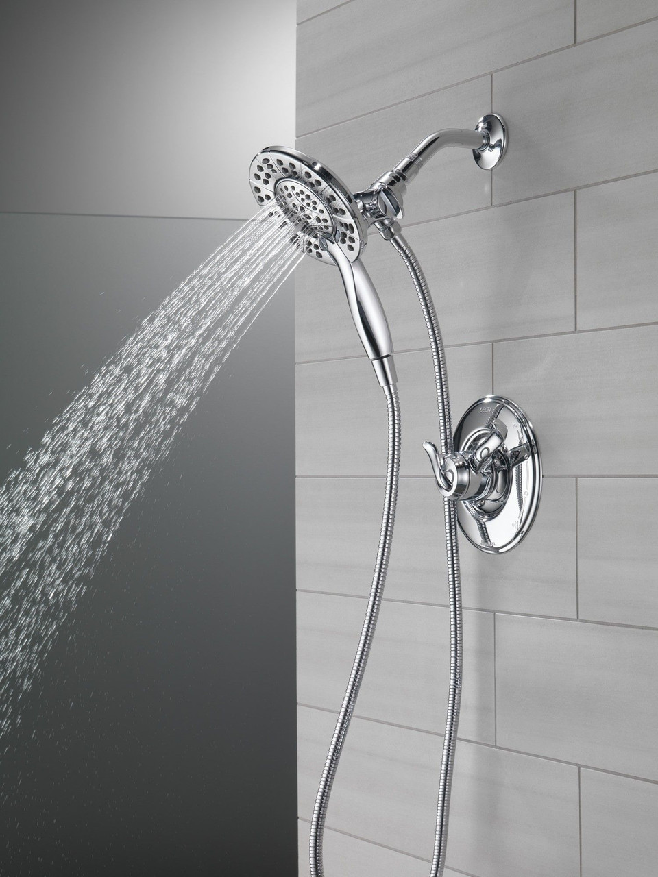 Delta 58499Universal Showering Components In2ition HSSH 1.75 GPM 4-Setting, Chrome