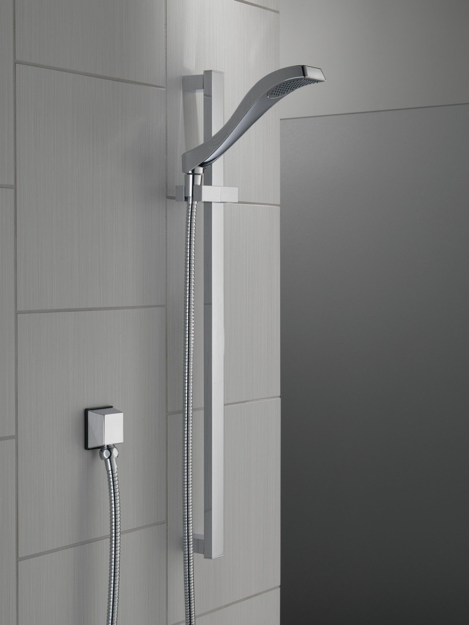 57051Dryden Premium Single-Setting Slide Bar Hand Shower, Chrome
