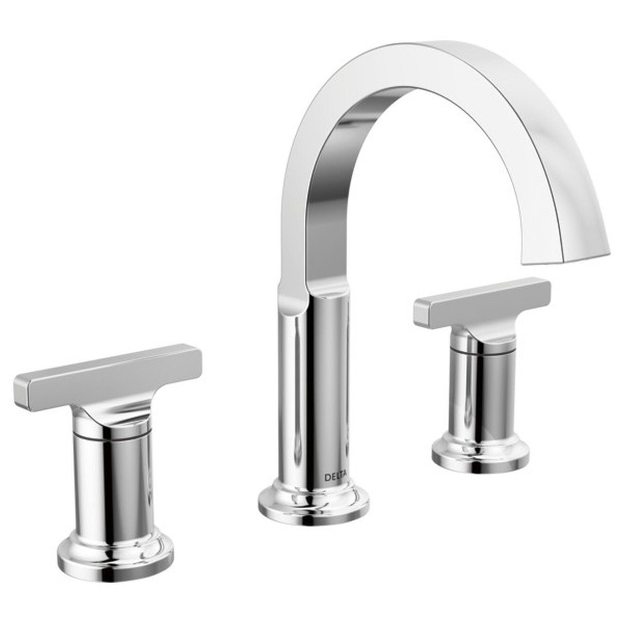 Delta 355887-PR-DST Tetra Two Handle Widespread Bathroom Faucet, Lumicoat Chrome