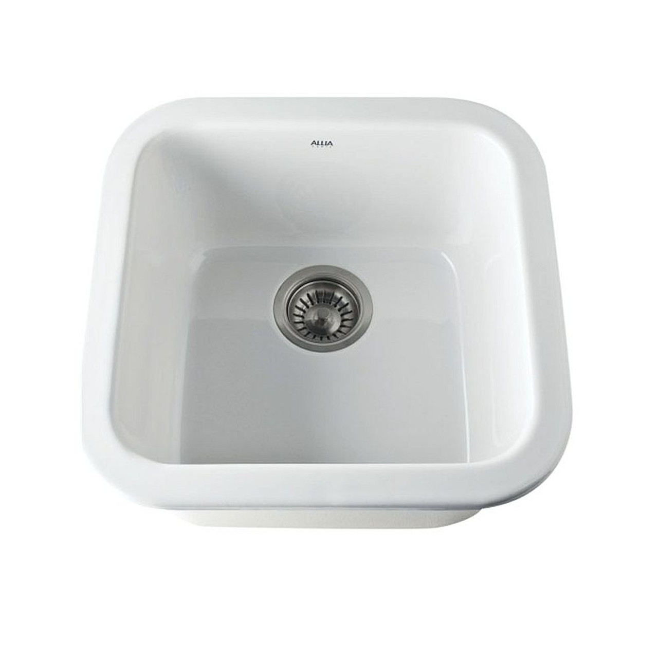 18in Drop-In Fireclay Bar Sink in White 18in Drop-In Fireclay Bar Sink in White