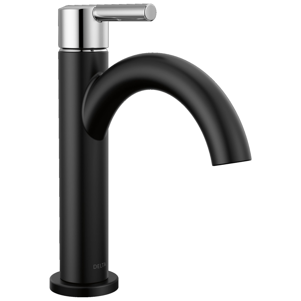 15749LF-CS Nicoli 7.50-in x 6.00-in x 9.06-in Single Handle Bathroom Faucet, Matte Black and Chrome