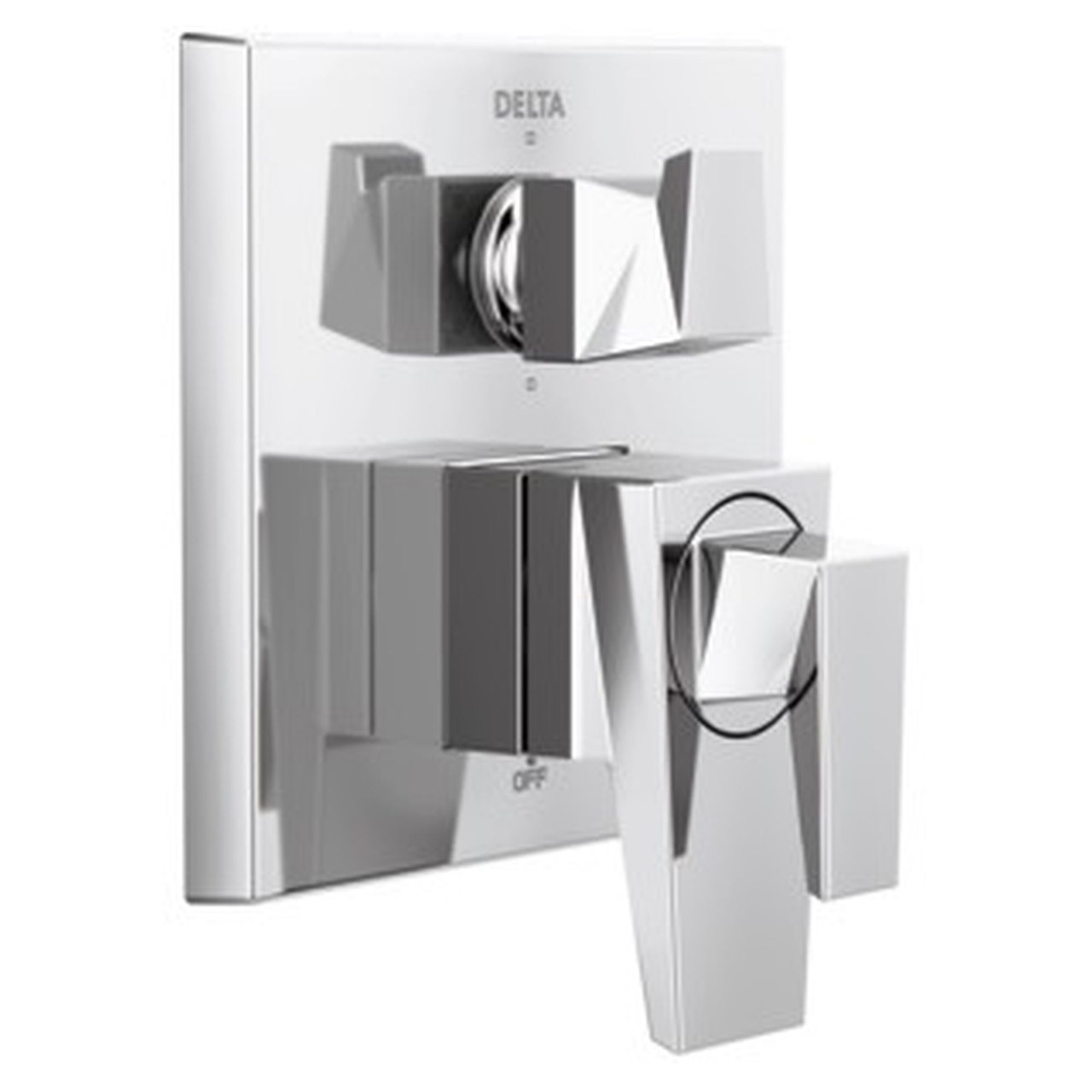 T27943-PR Trillian Two-Handle Monitor 17 Series Valve Trim with 6-Setting Diverter, Lumicoat Chrome