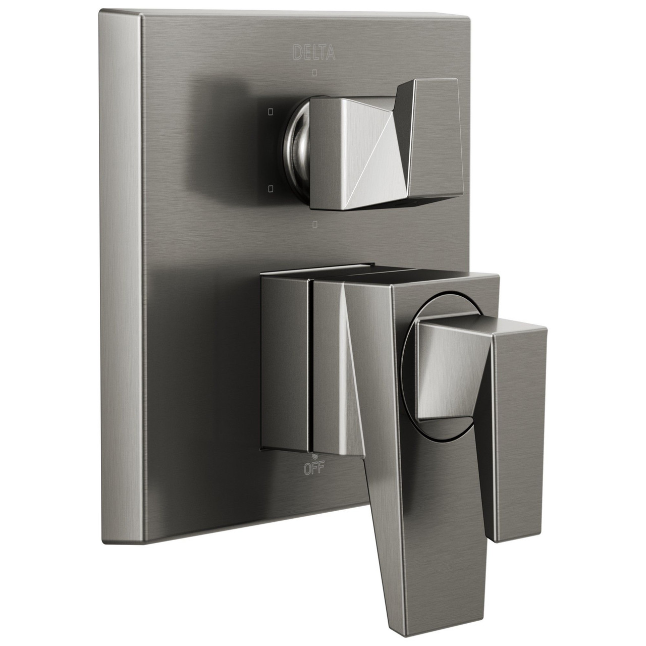 T27943-KS-PR Trillian Two-Handle Monitor 17 Series Valve Trim with 6-Setting Diverter, Lumicoat Black Stainless