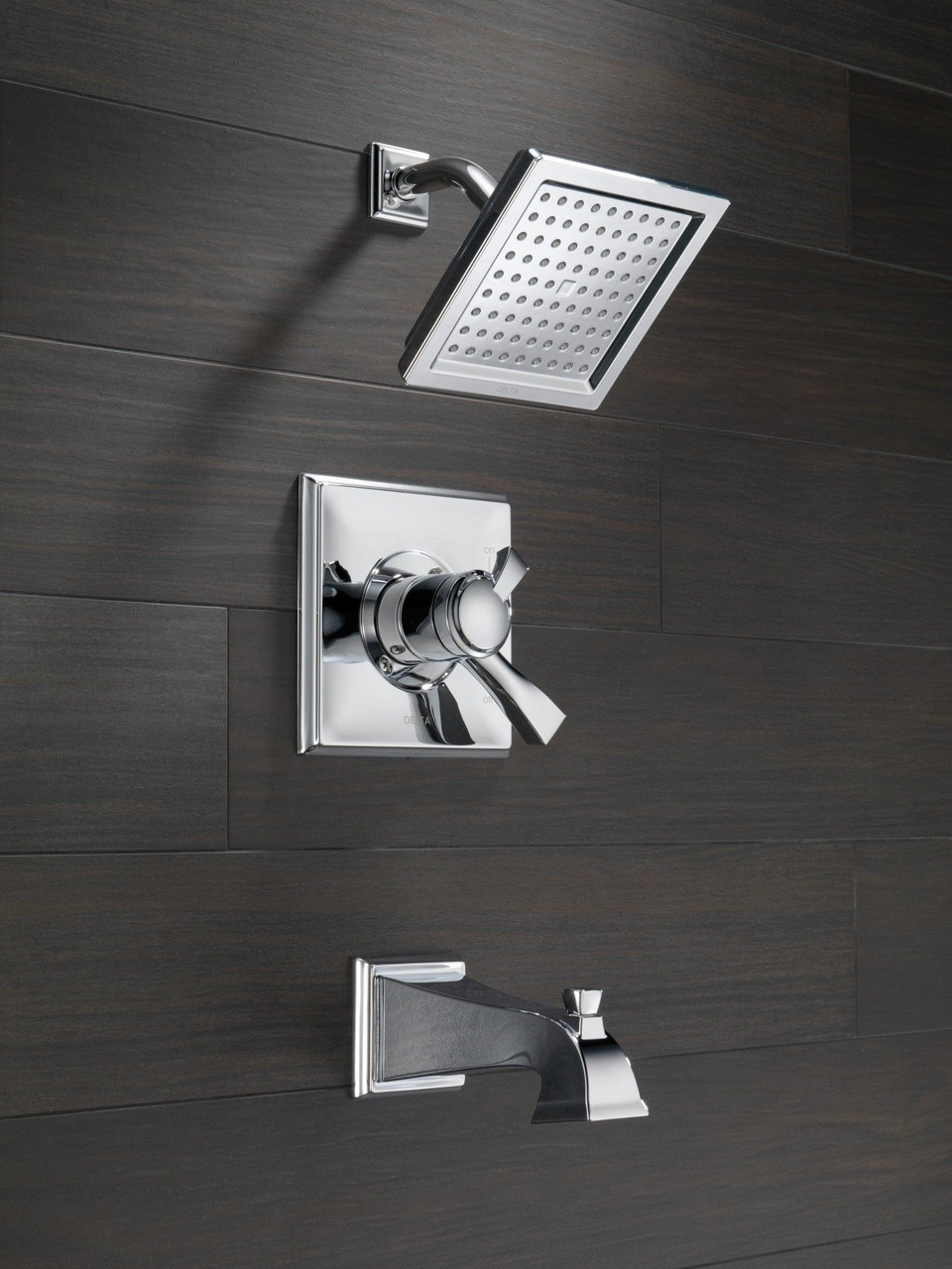 T17451-WE Dryden Monitor 17 Series Tub & Shower Trim, Chrome