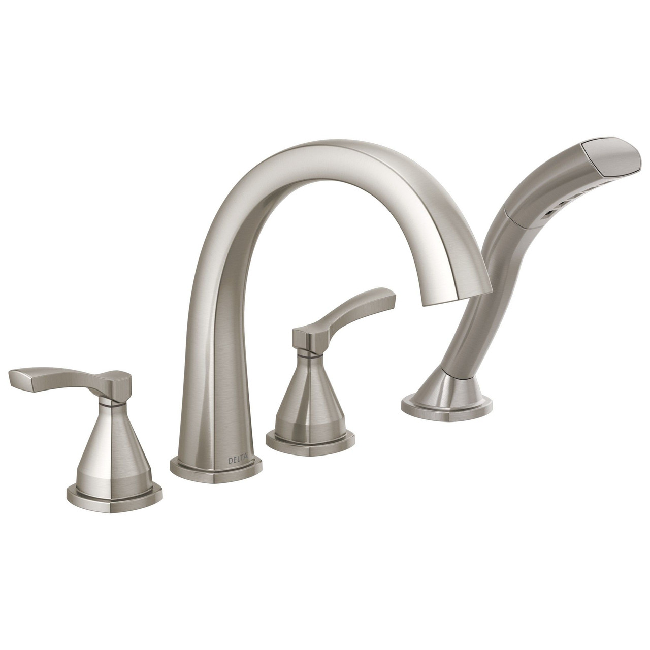 T4777-SS Stryke Delta Stryke Four Hole Roman Tub Trim, Stainless
