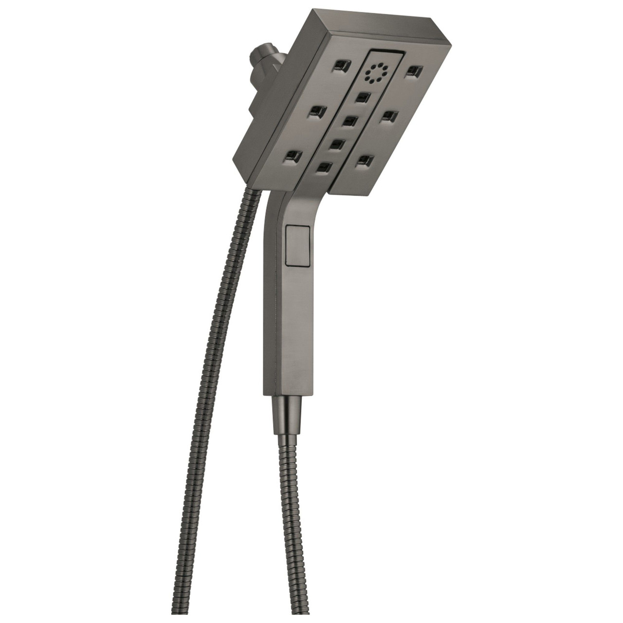 Delta 58473-KS-PR25 Universal Showering Components H2Okinetic In2ition 4-Setting Two-in-One Shower, Lumicoat Black Stainless