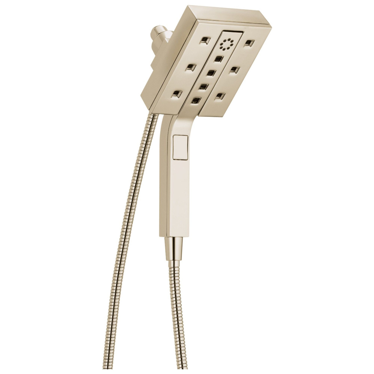 Delta 58473-PN-PR25 Universal Showering Components H2Okinetic In2ition 4-Setting Two-in-One Shower, Lumicoat Polished Nickel