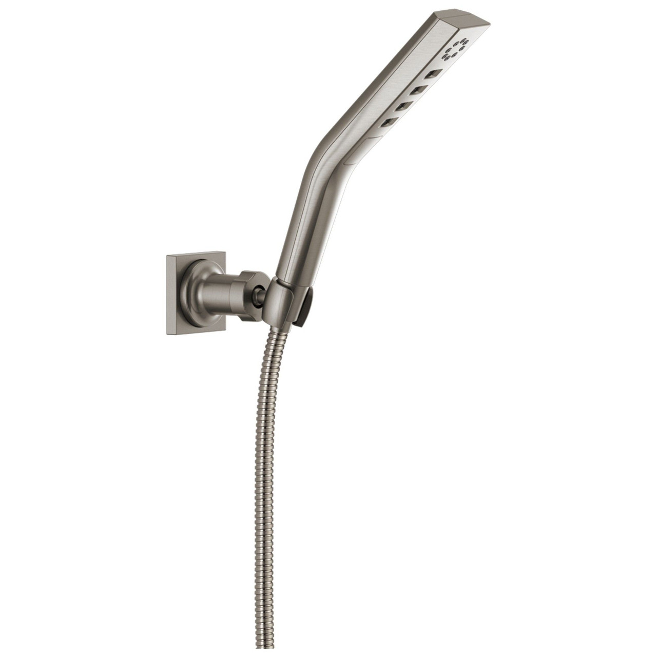 55799-SS-PR Universal Showering Components H2Okinetic 3-Setting Wall Mount Hand Shower, Lumicoat Stainless