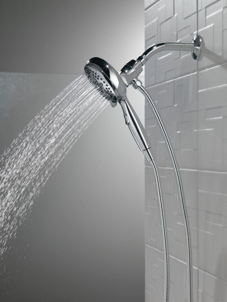 Delta 54810-PK Universal Showering Components 7-Setting SureDock Magnetic Hand Shower, Chrome