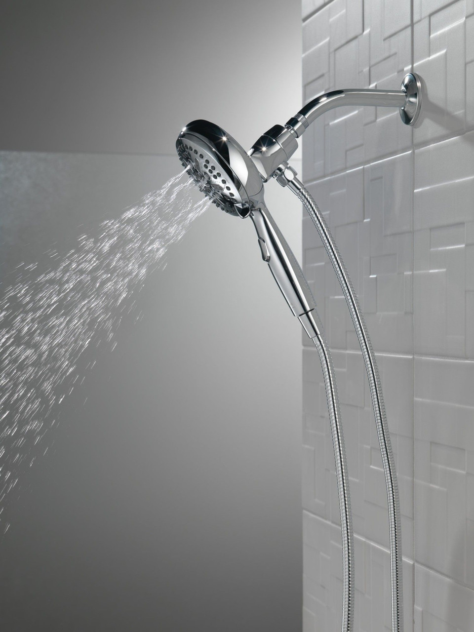 Delta 54810-PK Universal Showering Components 7-Setting SureDock Magnetic Hand Shower, Chrome