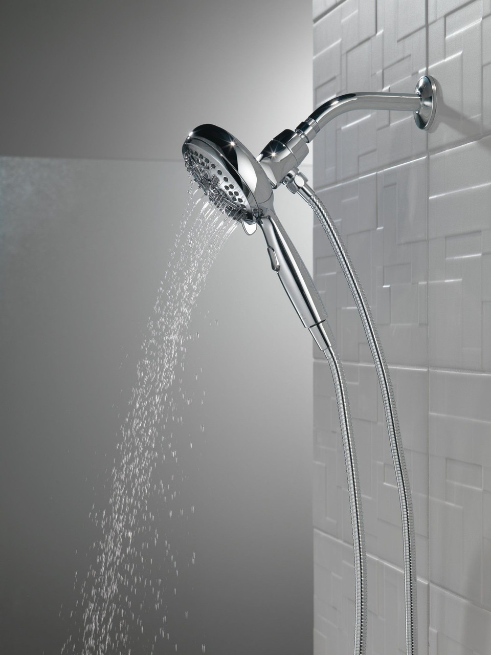 Delta 54810-PK Universal Showering Components 7-Setting SureDock Magnetic Hand Shower, Chrome