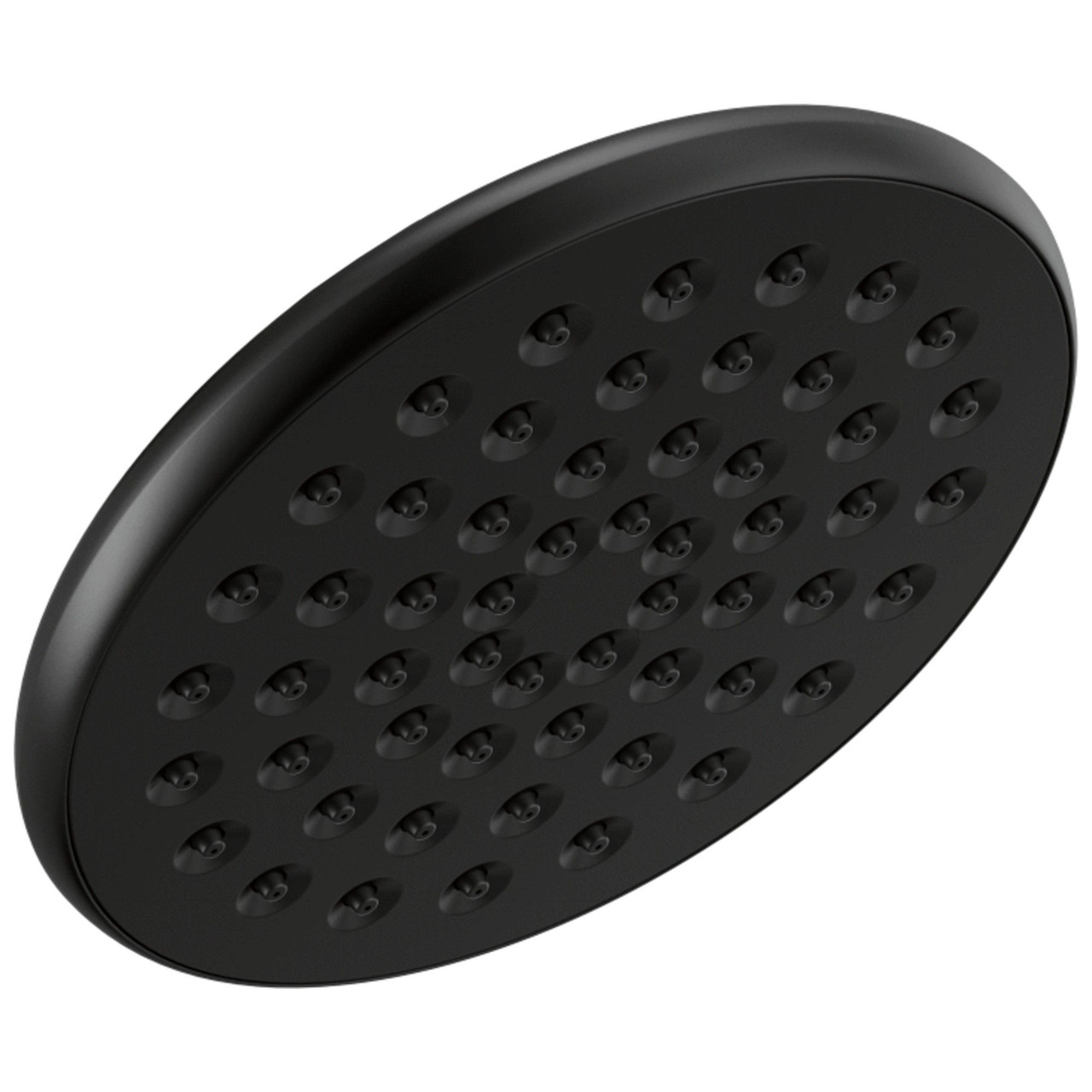 52433-BL Universal Showering Components Single-Setting Raincan Shower Head, Matte Black
