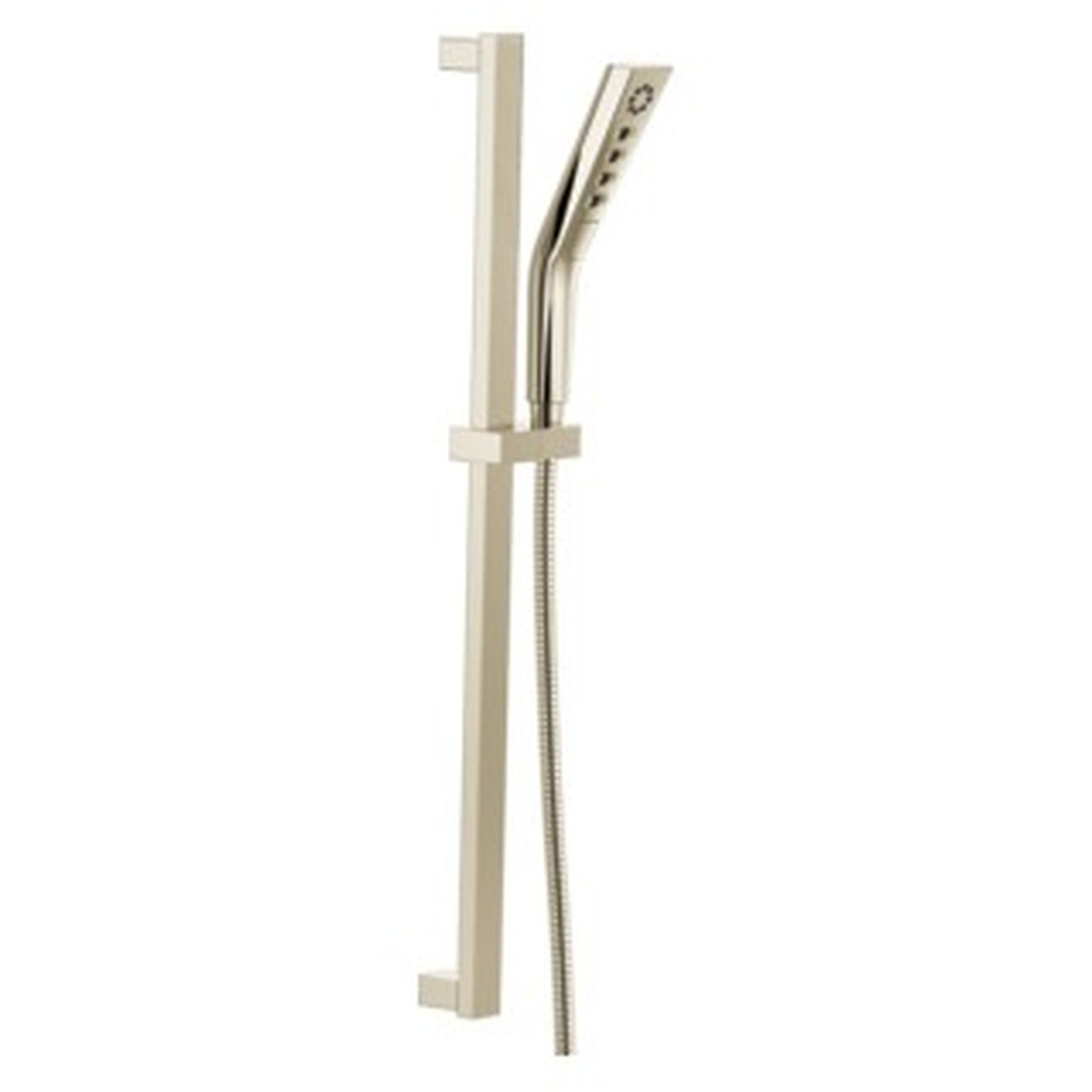 51799-PN-PR Universal Showering Components H2Okinetic 3-Setting Slide Bar Hand Shower, Lumicoat Polished Nickel