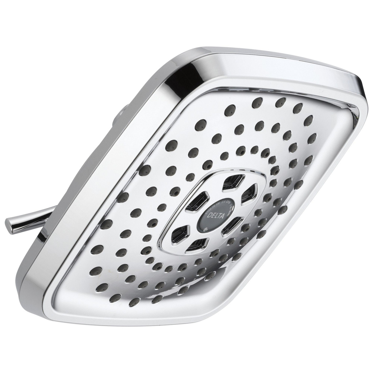 Delta 52690Universal Showering Components H2Okinetic 3-Setting Raincan Shower Head, Chrome