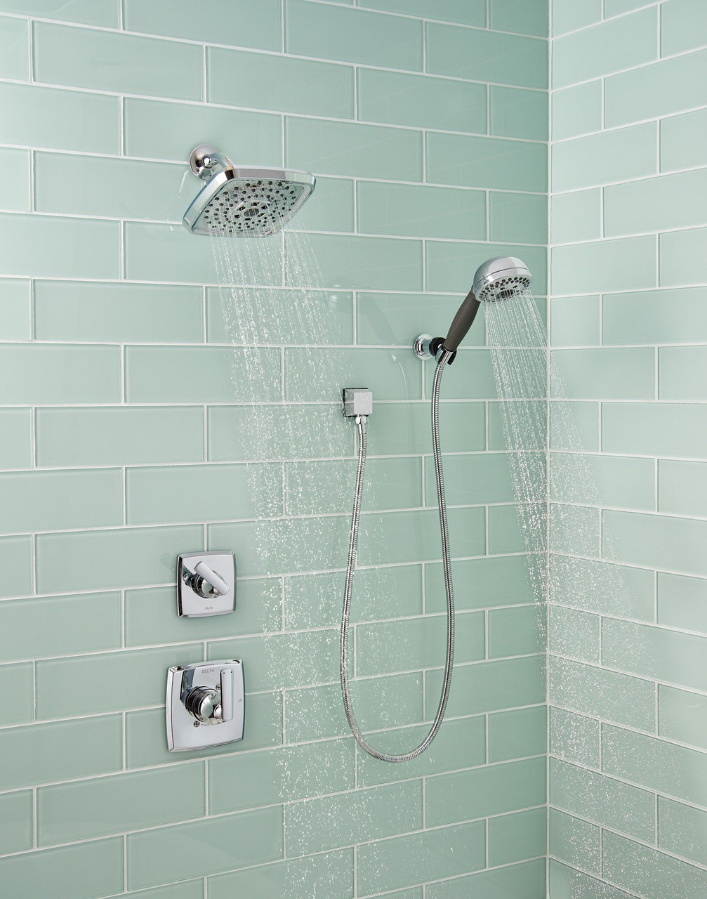 Delta 52690Universal Showering Components H2Okinetic 3-Setting Raincan Shower Head, Chrome