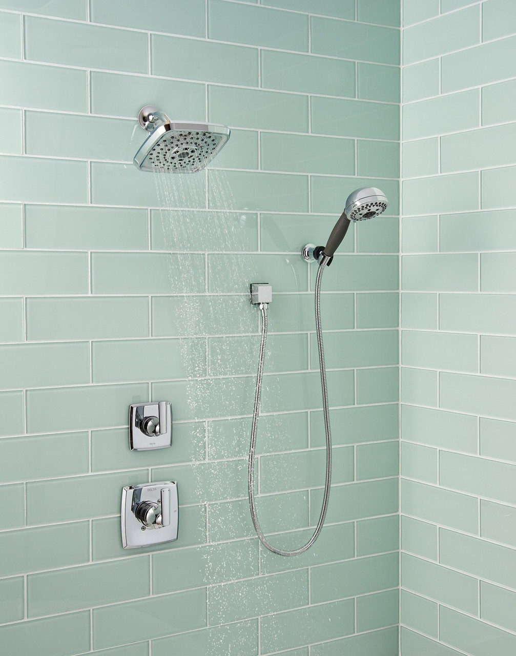 Delta 52690Universal Showering Components H2Okinetic 3-Setting Raincan Shower Head, Chrome