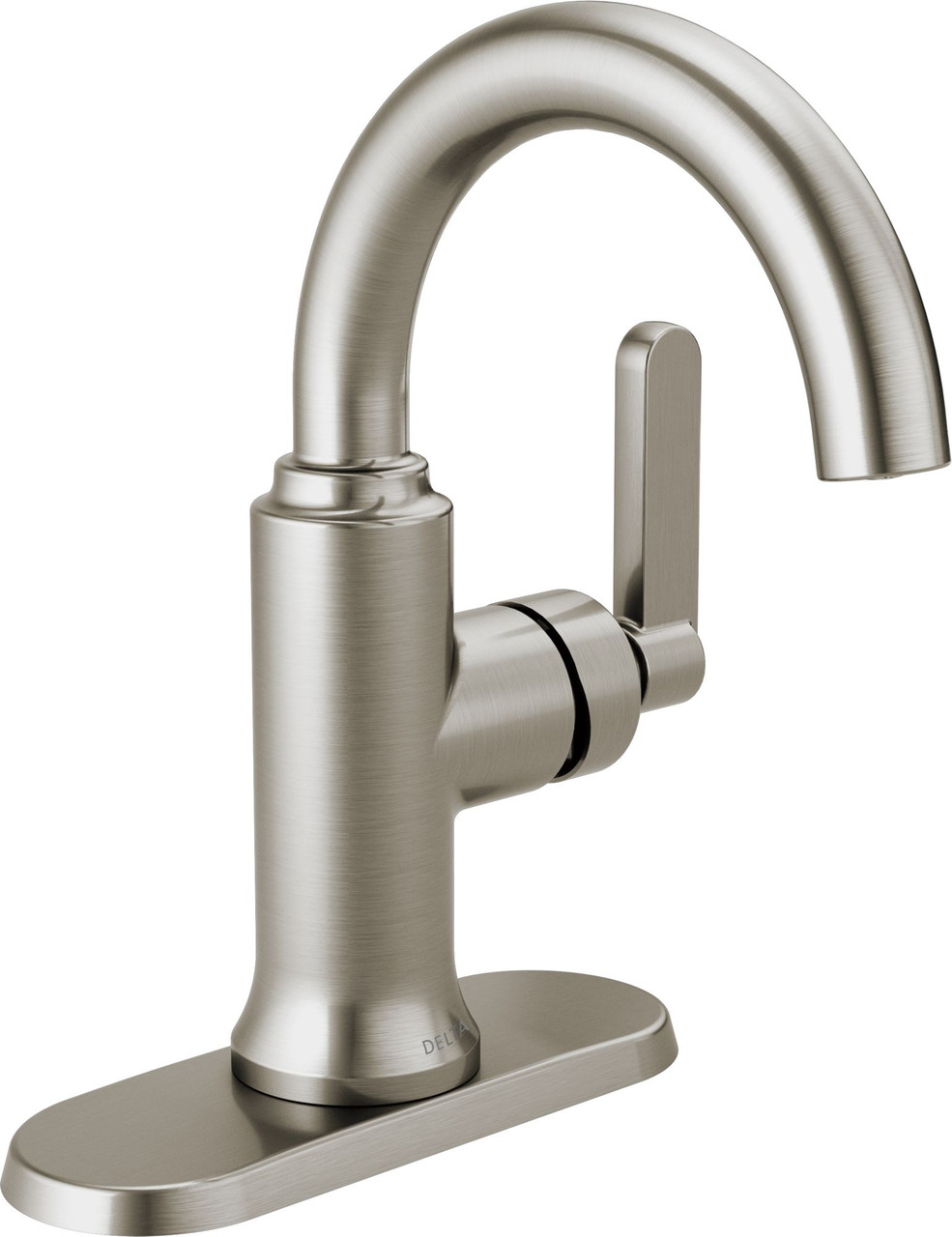 Delta 15769LF-SP Alux Single Handle Bathroom Faucet, Spotshield Brushed Nickel