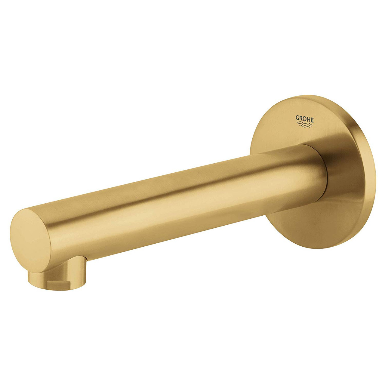 Tub Spout without Diverter in Brushed Cool Sunrise Finish Tub Spout without Diverter in Brushed Cool Sunrise Finish