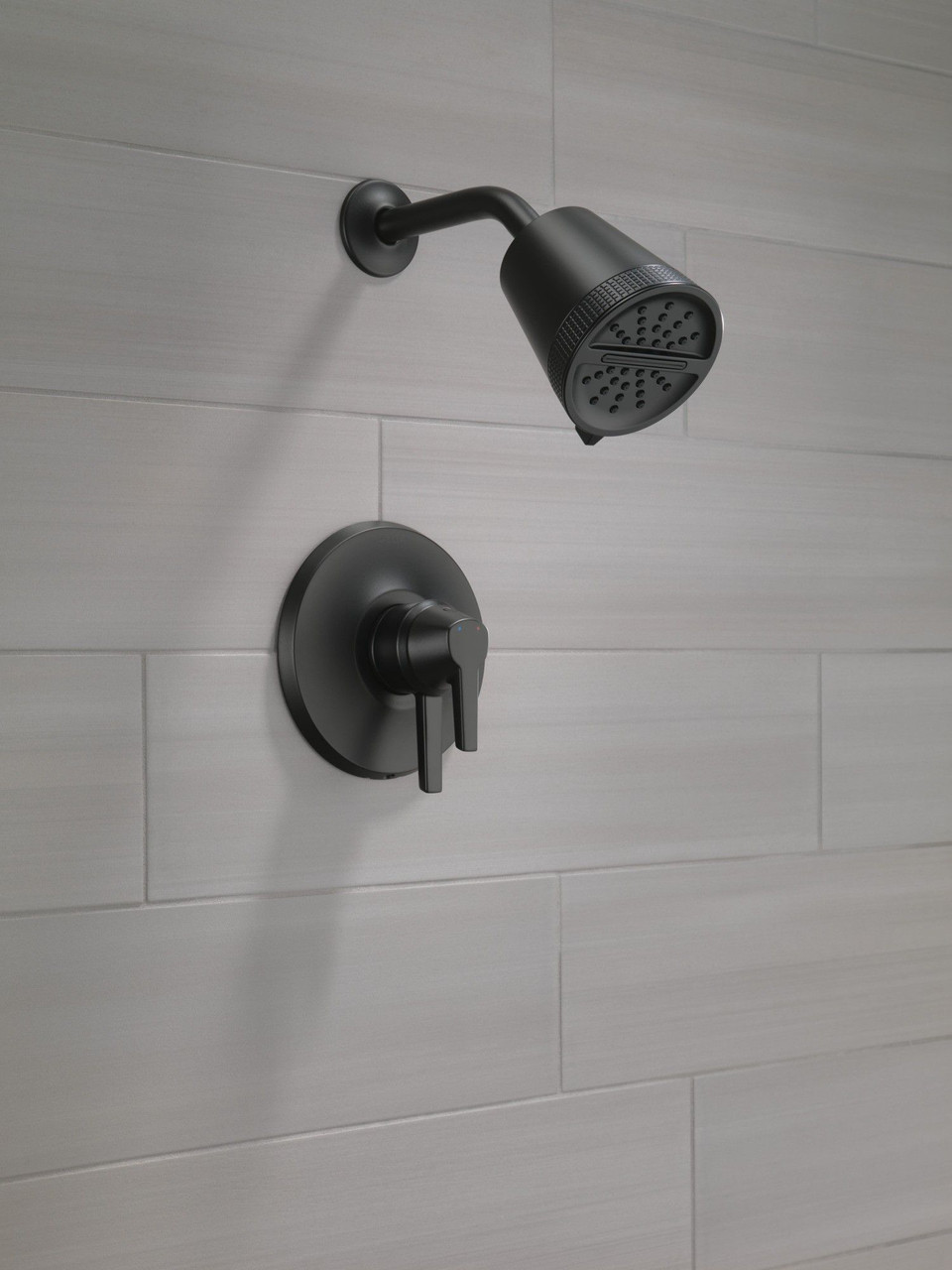 T17271-BL Galeon 17 Series Shower Trim with Cylinder SH, Matte Black
