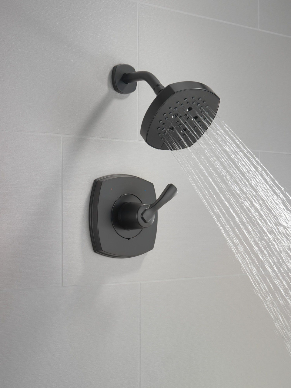 T14276-BL Stryke 14 Series Shower Only, Matte Black