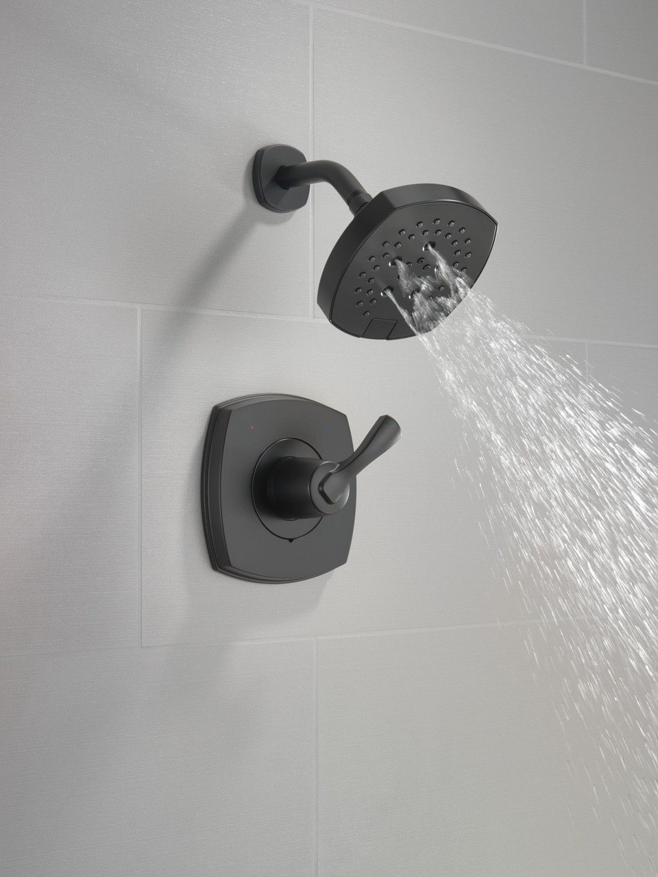 T14276-BL Stryke 14 Series Shower Only, Matte Black