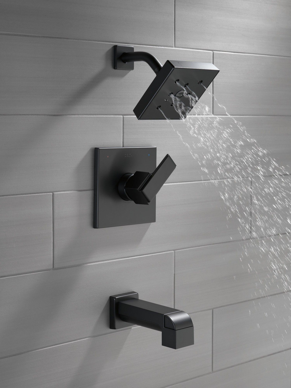 T14467-BL Ara Monitor 14 Series H2Okinetic Tub & Shower Trim, Matte Black