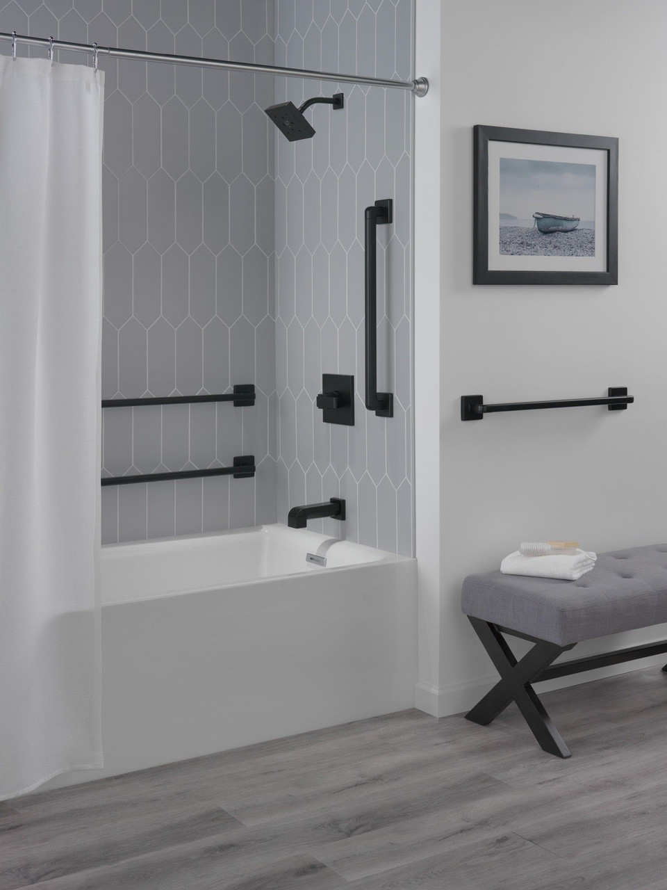 T14467-BL Ara Monitor 14 Series H2Okinetic Tub & Shower Trim, Matte Black
