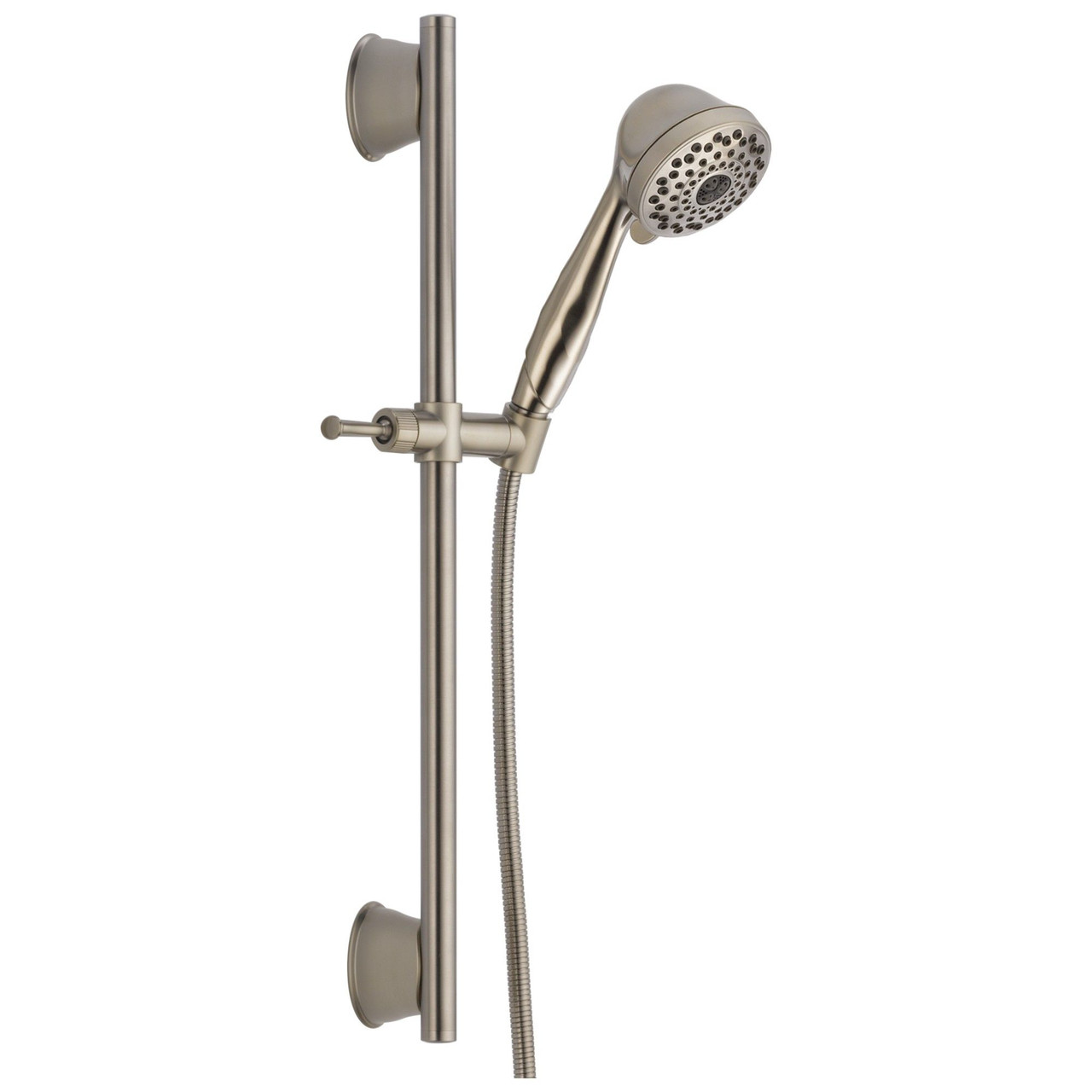 Delta 51589-SS Universal Showering Components 7-Setting Slide Bar Hand Shower, Stainless