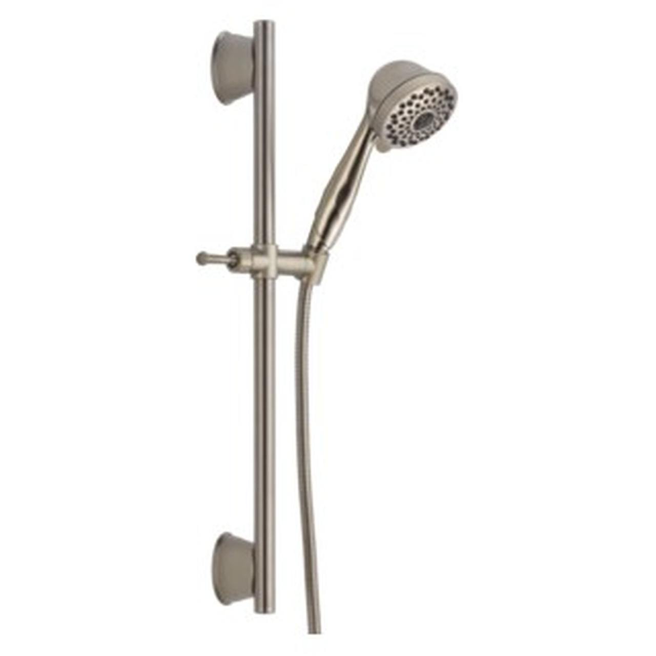 51589-SS Universal Showering Components 7-Setting Slide Bar Hand Shower, Stainless
