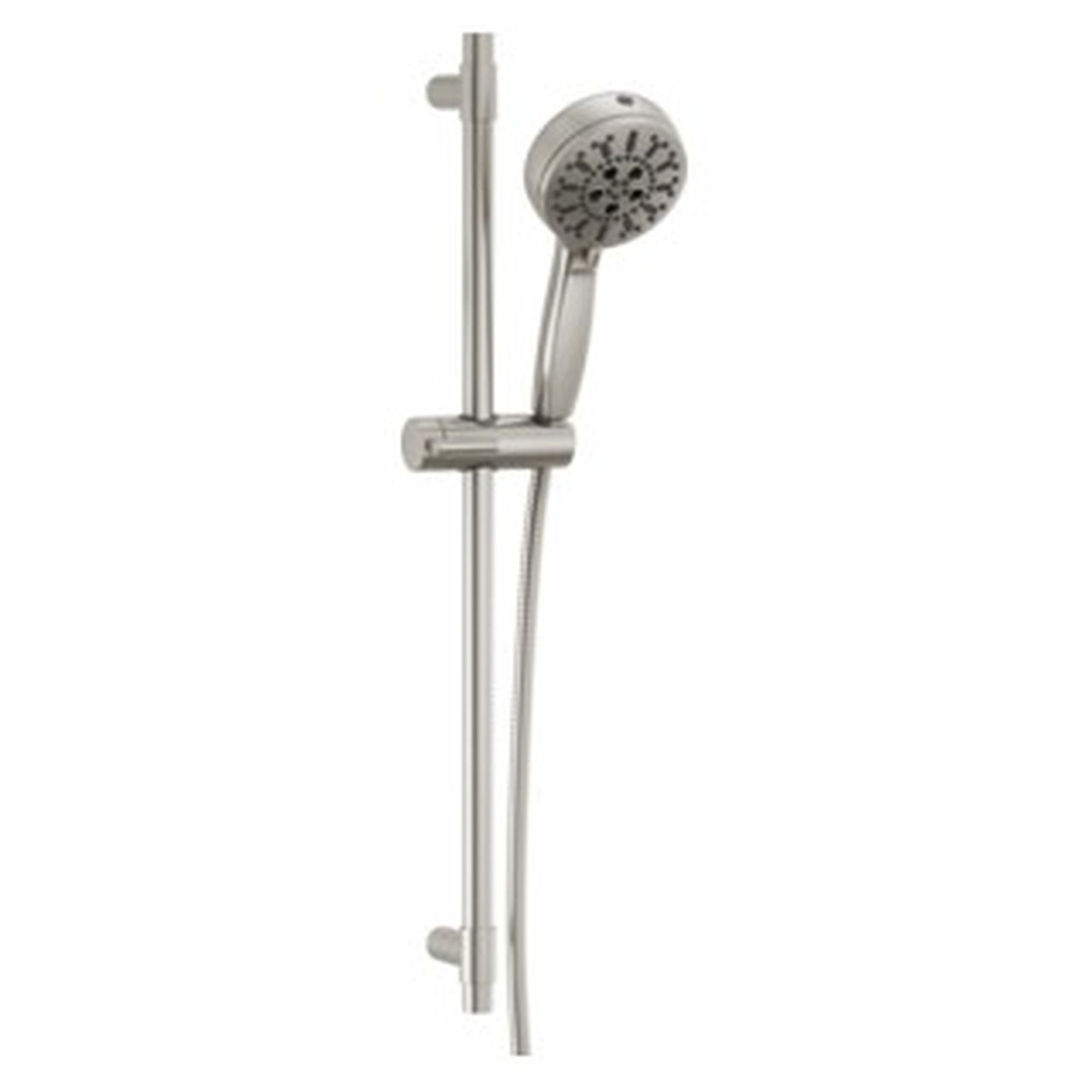 51584-SS-PR Universal Showering Components 7-Setting Slide Bar Hand Shower with Cleaning Spray, Lumicoat Stainless