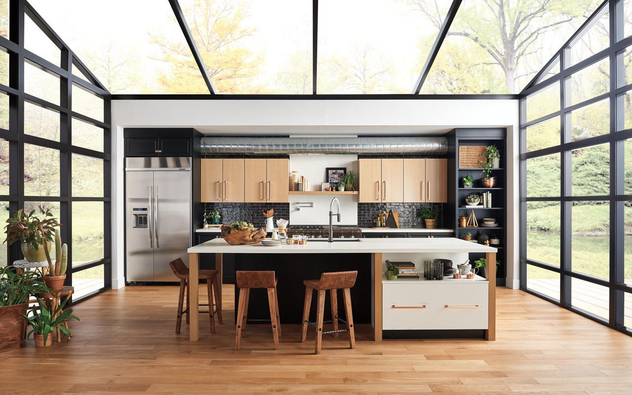 9659T-KS-DST Trinsic Single Handle Pull Down Spring Kitchen Faucet with Touch2O Technology, Black Stainless