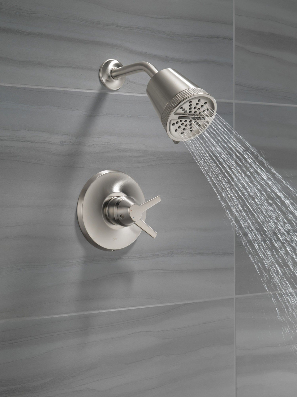 T17271-SS-PR Galeon 17 Series Shower Trim with Cylinder SH, Lumicoat Stainless