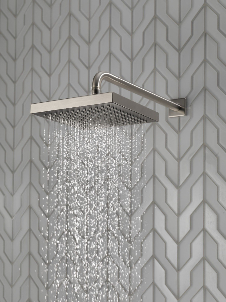 Delta 52841-SS Universal Showering Components Single-Setting Raincan Shower Head, Stainless