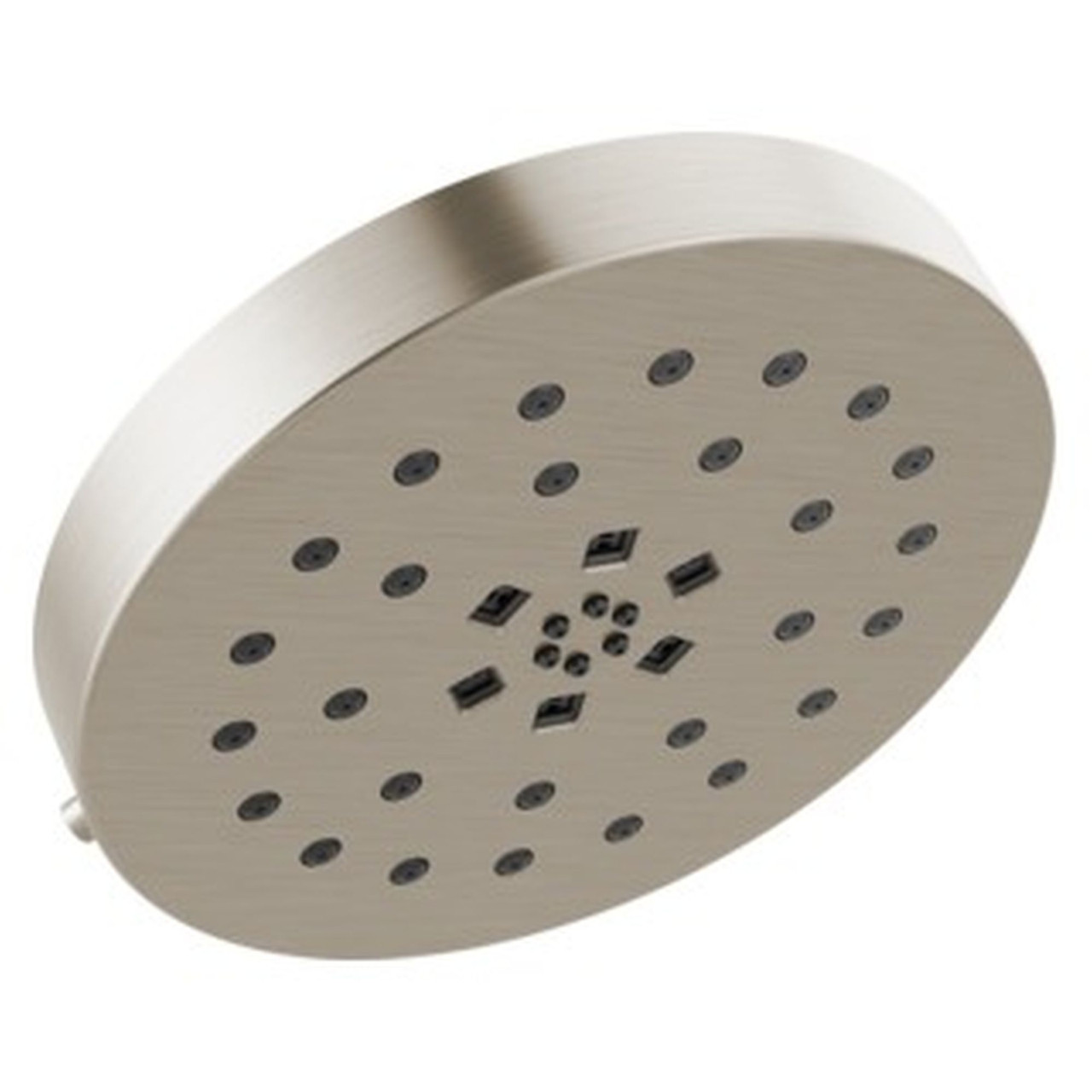 Delta 52488-SS-PR Universal Showering Components H2Okinetic 4-Setting Shower Head with UltraSoak, Lumicoat Stainless