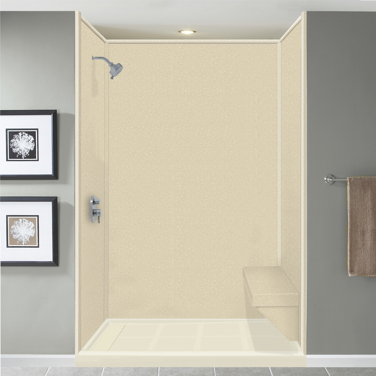 Studio Rectangular Shower Seat in Sea Shore