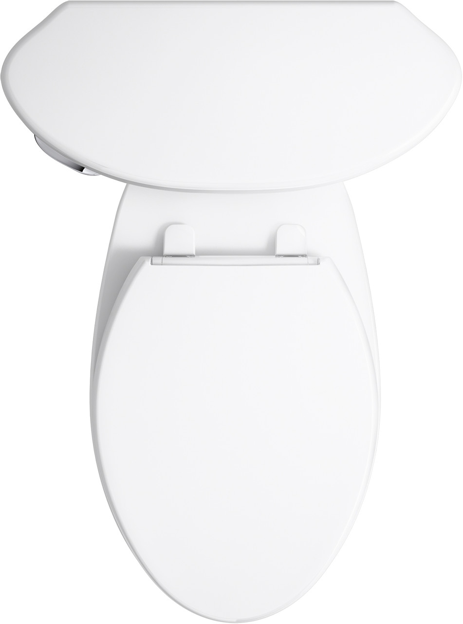 Brella Skirted Elongated 2PC Toilet, In White Brella Skirted Elongated 2PC Toilet, In White