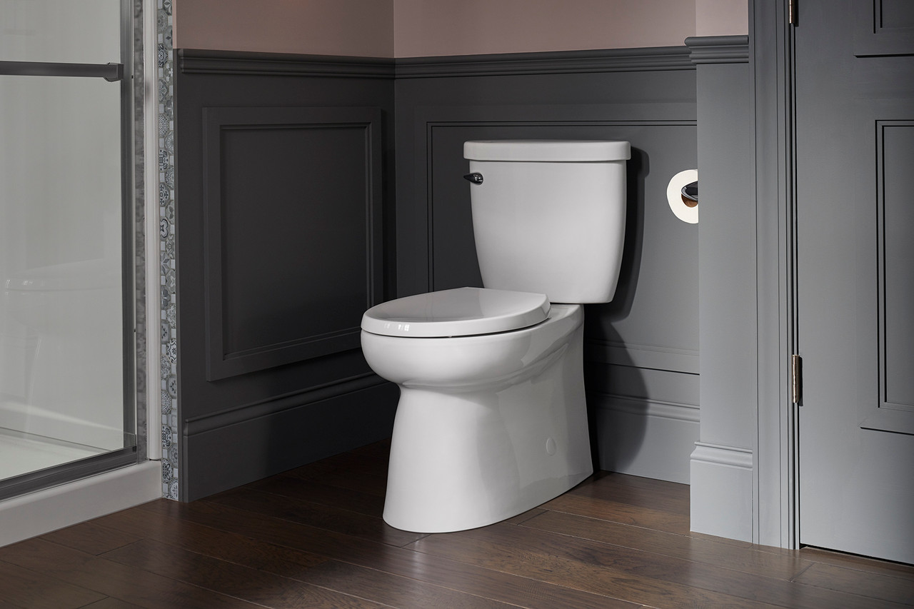 Brella Skirted Elongated 2PC Toilet, In White Brella Skirted Elongated 2PC Toilet, In White