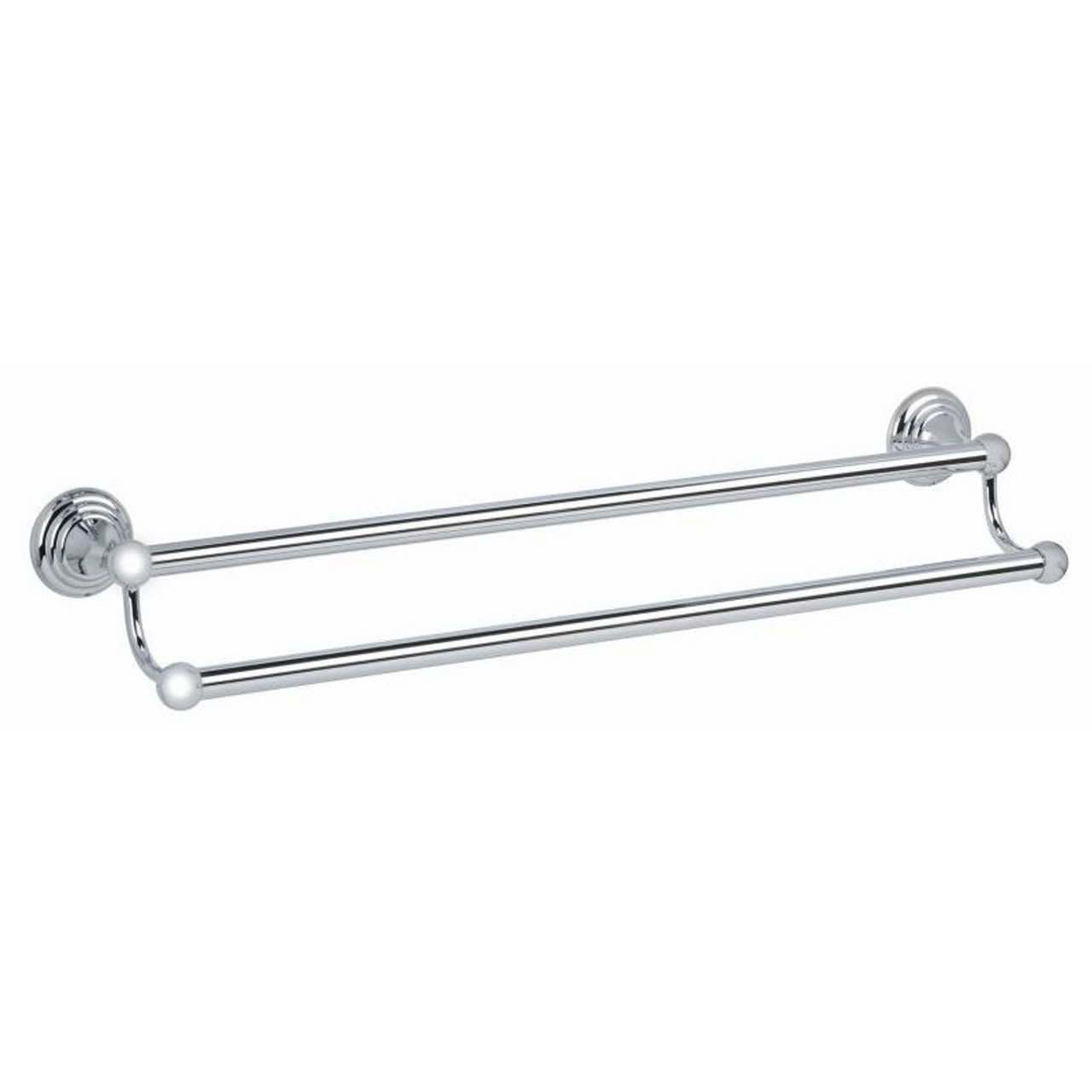 Alno Embassy A9025-24-PC Double Towel Bar Traditional in Polished Chrome