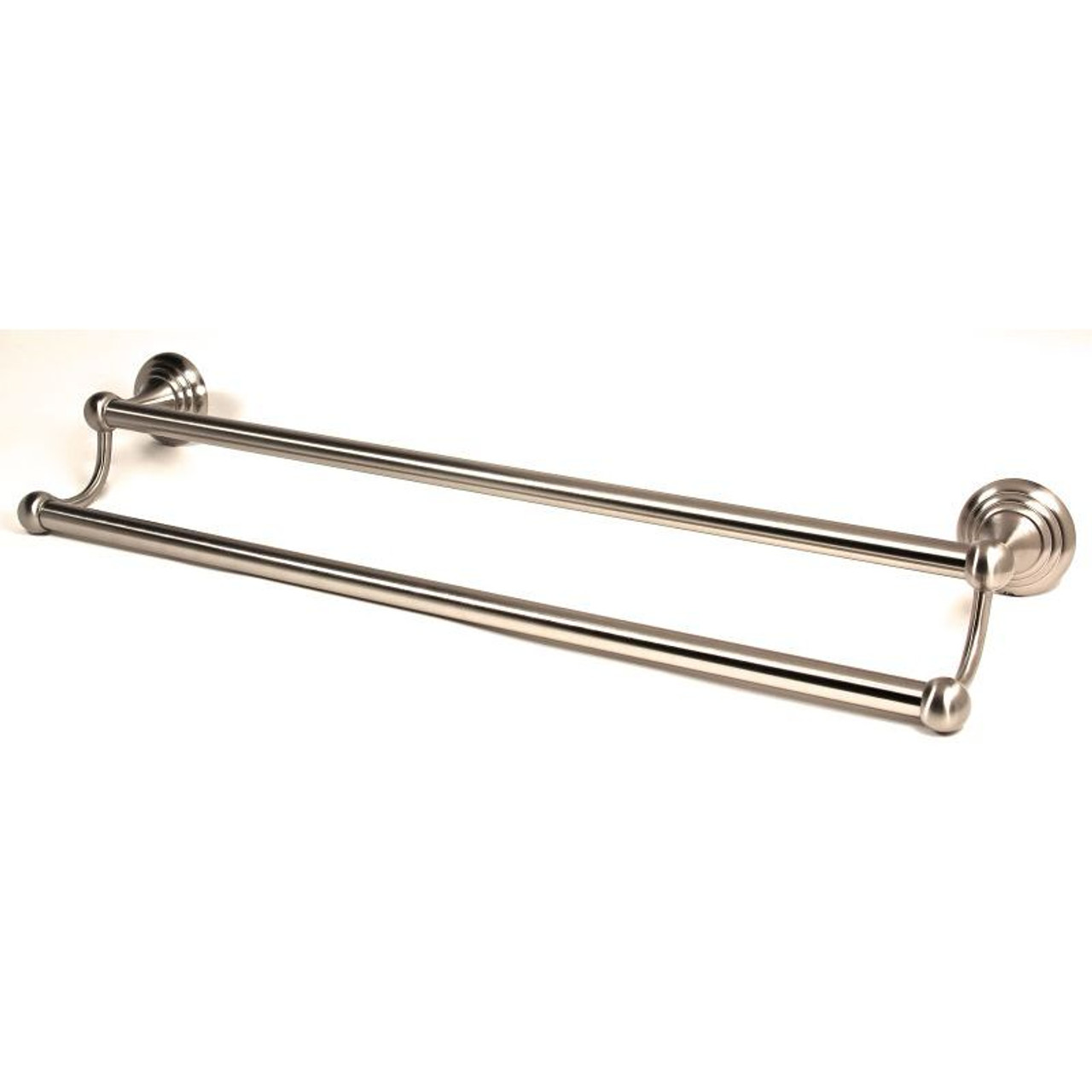 Alno Embassy A9025-24-SN Double Towel Bar Traditional in Satin Nickel