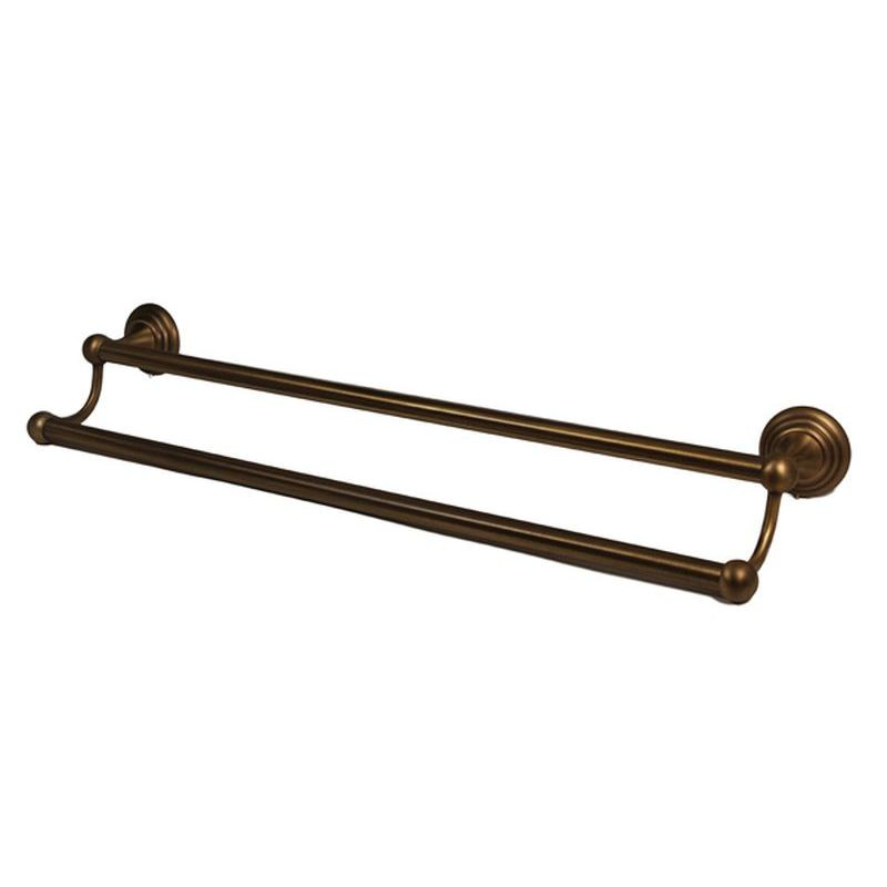 Double Towel Bar Traditional in Antique English Matte