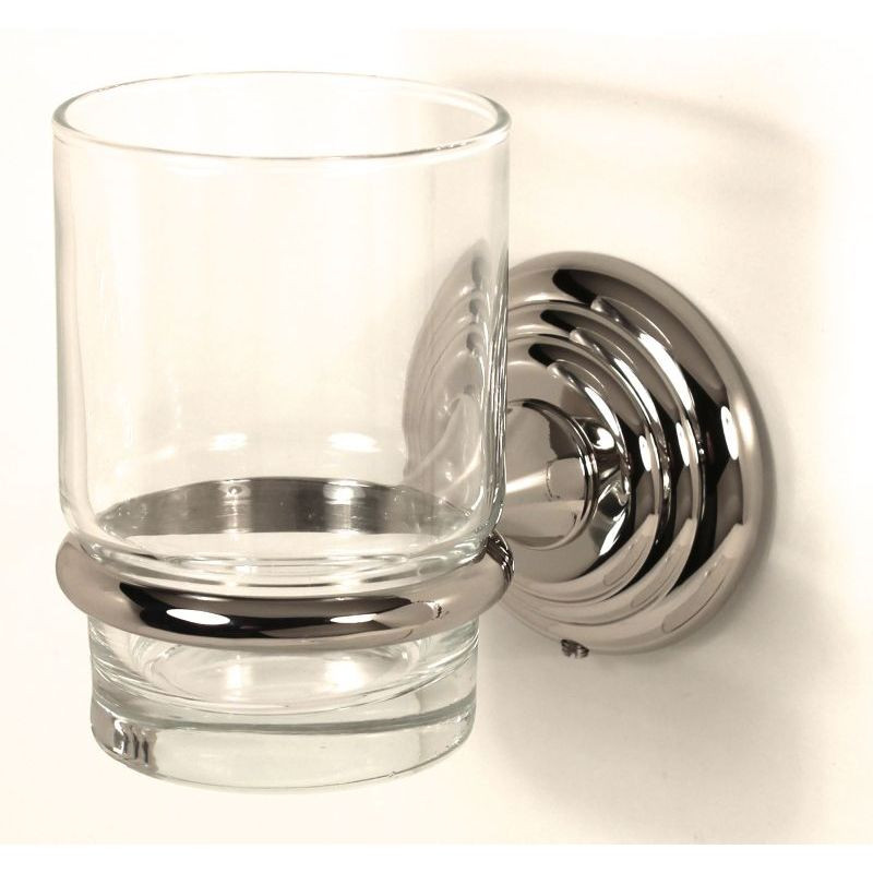 Traditional Tumbler Holder in Polished Nickel