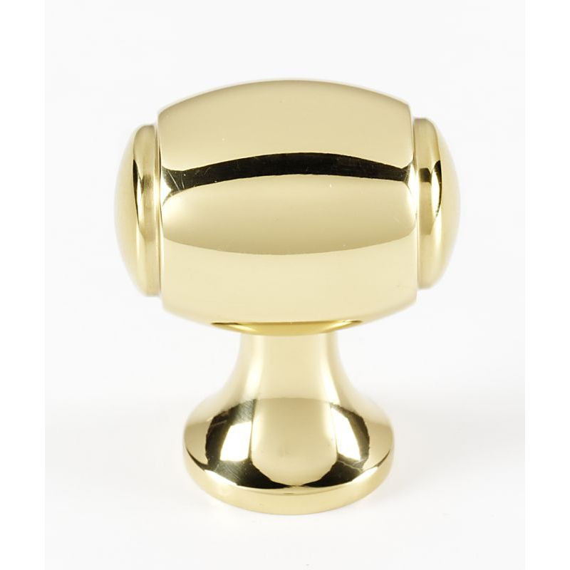 Knob Transitional 1-1/8-in in Polished Brass